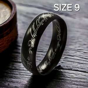 Lord Of The Rings Unisex The One Ring Black Size 9